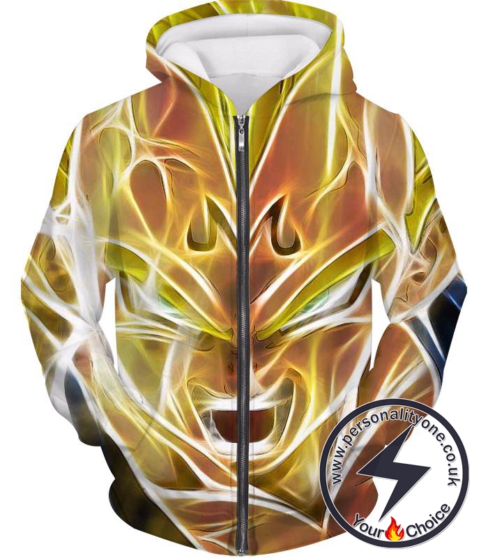 Dragon Ball Z Zip Up Hoodie - Majin Vegeta Super Saiyan